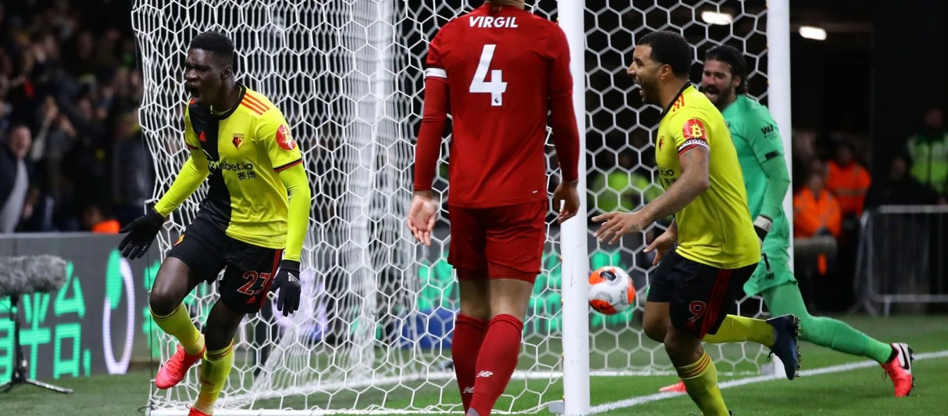 Αγγλικό πρωτάθλημα: «Σφαλιάρα» της Γουότφορντ (3-0) στη Λίβερπουλ!